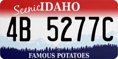 ID license plate 4B5277C