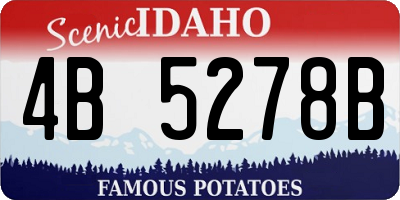 ID license plate 4B5278B