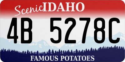 ID license plate 4B5278C