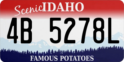 ID license plate 4B5278L