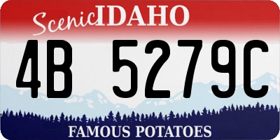 ID license plate 4B5279C