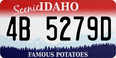 ID license plate 4B5279D
