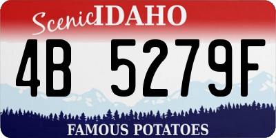 ID license plate 4B5279F