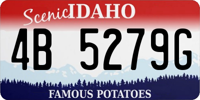 ID license plate 4B5279G