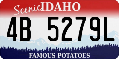 ID license plate 4B5279L