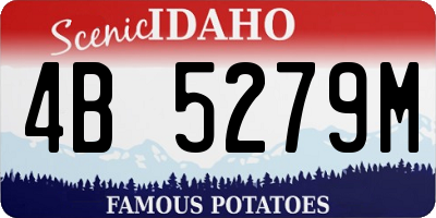 ID license plate 4B5279M