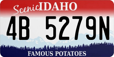 ID license plate 4B5279N