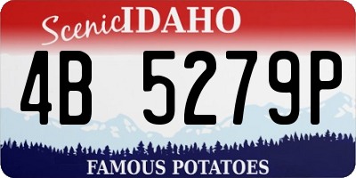 ID license plate 4B5279P
