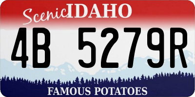 ID license plate 4B5279R