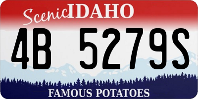 ID license plate 4B5279S