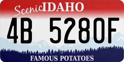 ID license plate 4B5280F