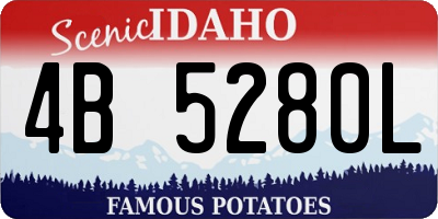 ID license plate 4B5280L