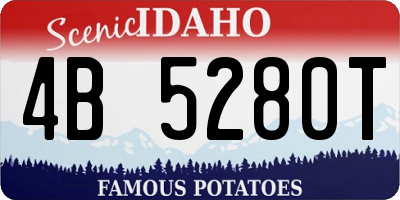ID license plate 4B5280T