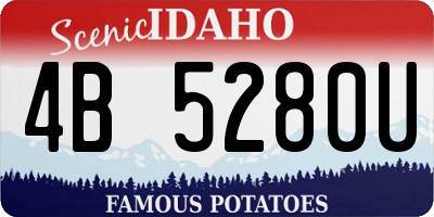 ID license plate 4B5280U