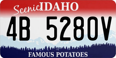 ID license plate 4B5280V