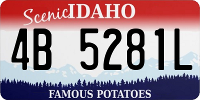 ID license plate 4B5281L