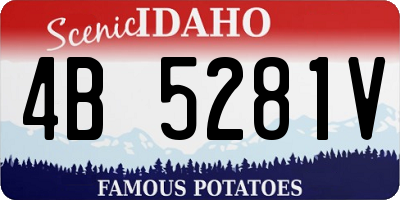 ID license plate 4B5281V