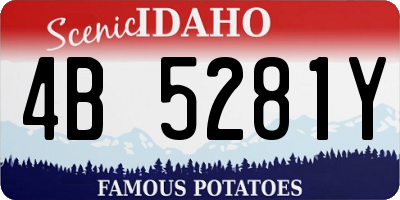 ID license plate 4B5281Y