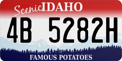 ID license plate 4B5282H