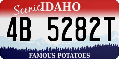 ID license plate 4B5282T