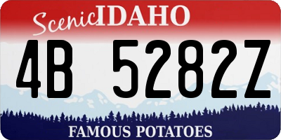 ID license plate 4B5282Z