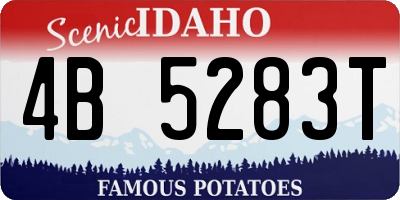 ID license plate 4B5283T