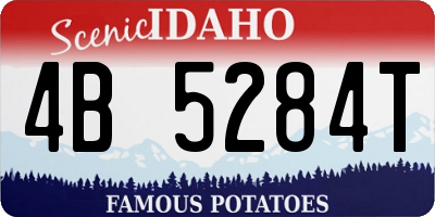 ID license plate 4B5284T