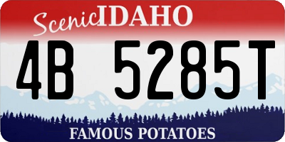 ID license plate 4B5285T