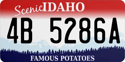 ID license plate 4B5286A