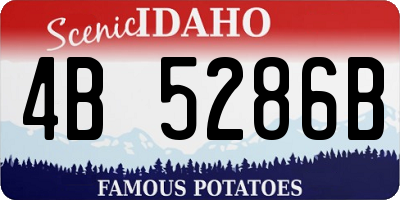 ID license plate 4B5286B