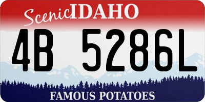 ID license plate 4B5286L