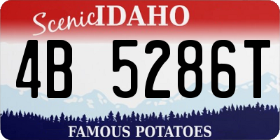 ID license plate 4B5286T
