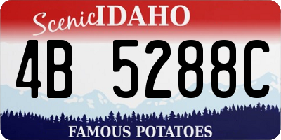 ID license plate 4B5288C