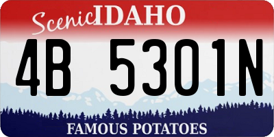ID license plate 4B5301N