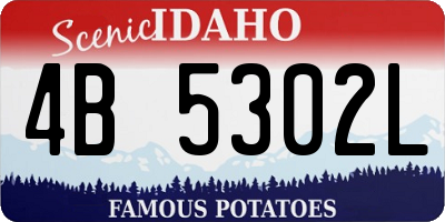 ID license plate 4B5302L