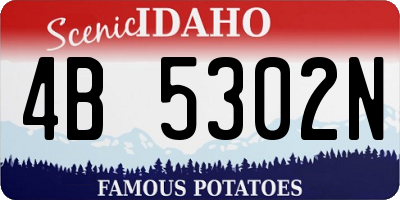 ID license plate 4B5302N