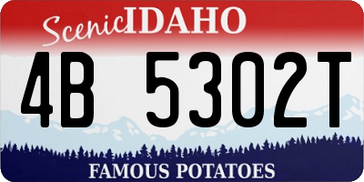 ID license plate 4B5302T