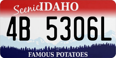 ID license plate 4B5306L
