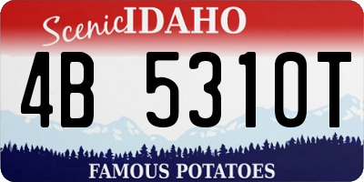 ID license plate 4B5310T