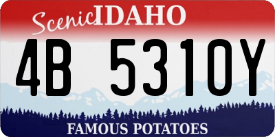ID license plate 4B5310Y