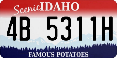 ID license plate 4B5311H