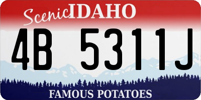 ID license plate 4B5311J