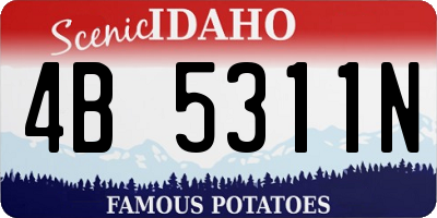 ID license plate 4B5311N