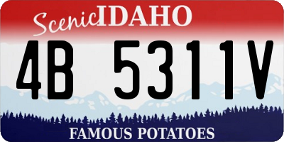 ID license plate 4B5311V