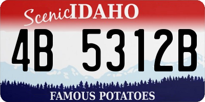 ID license plate 4B5312B