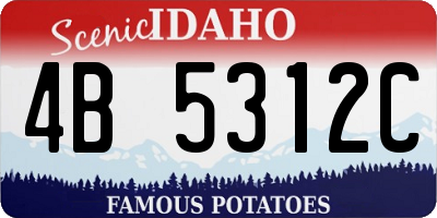 ID license plate 4B5312C
