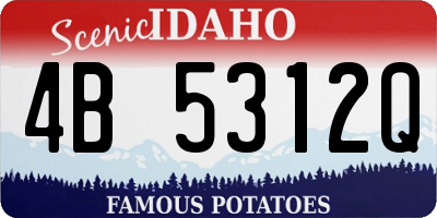 ID license plate 4B5312Q
