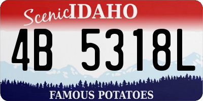 ID license plate 4B5318L