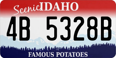 ID license plate 4B5328B