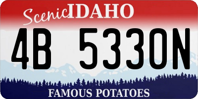 ID license plate 4B5330N